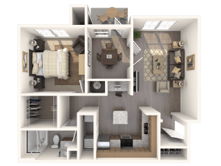 The Waldorf Floor Plan at The Crest at Sugarloaf, Lawrenceville, GA