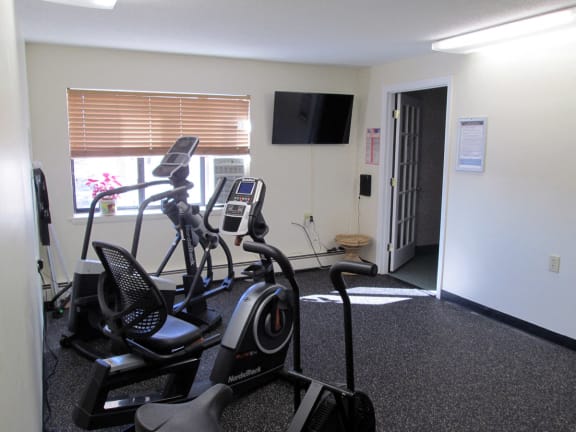 Fitness Center at Franklin Square Manor Apartments in New Britain, CT.