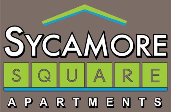 The image is a logo for Sycamore Square Apartments. at Sycamore Square  Apartments, Mesa, AZ