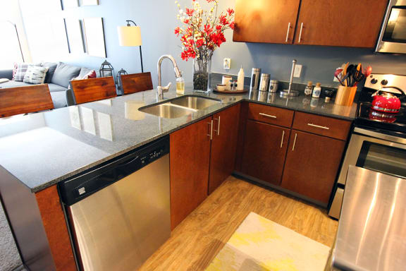 in-unit dishwasher at Highpoint on Columbus Commons