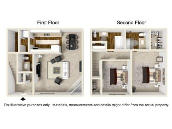  Floor Plan 2H - TOWNHOME