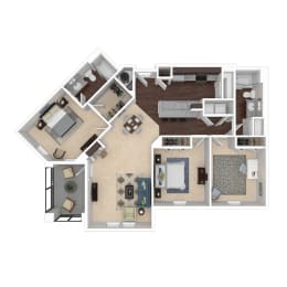 Floor Plan  Floorplan 3 at Integra 360 Apartments in Winter Springs, FL