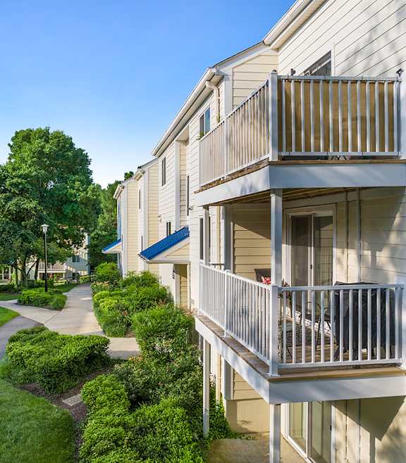 Apartment Balconies at West Woods, Annapolis, MD, 21401