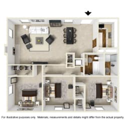  Floor Plan 3A