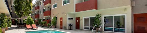 Second Pool at Lombardi Apartments, California, 91367