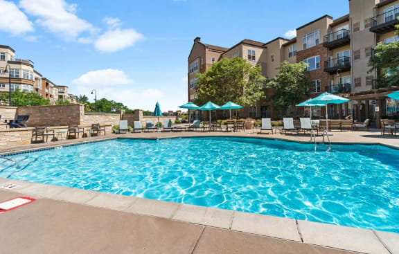 Pool View at The Landings at Silver Lake Village, Minnesota