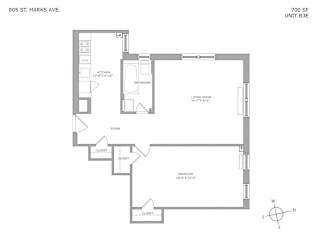 Floor Plan 1 Bedroom