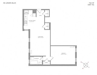 Floor Plan One Bedroom