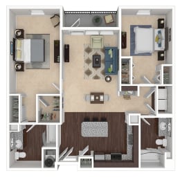 Floor Plan  Floorplan 2C at Integra 360 Apartments in Winter Springs, FL