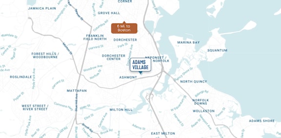 A map shows a location marked with a red pin labeled "South Shore Oval".