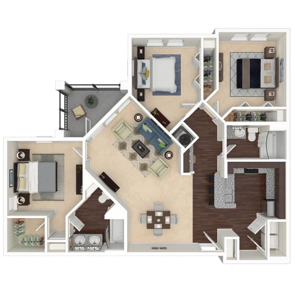 3 bed 2 bath A at Integra 360 Apartments, Winter Springs, FL, 32708