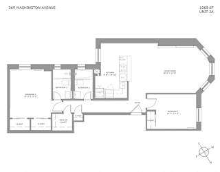 Floor Plan 2 Bedroom 2 Bathroom
