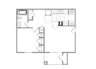 Floor Plan 1Bedroom