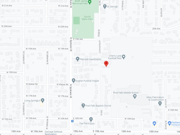 a map of the area
