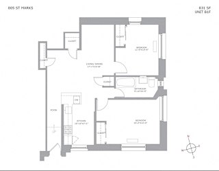 Floor Plan 2 Bedrooms