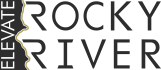 the logo for the rockover express is shown in black and white
