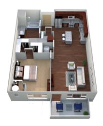 Floor Plan  lighthouse loft the agate apartment mn