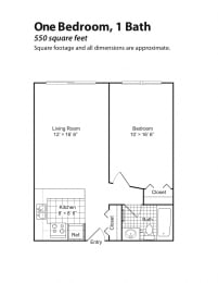 Brewster Place floorplan, St. Paul, Minnesota