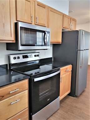 Spacious kitchen in 55+ Senior apartments in Lindale Texas
