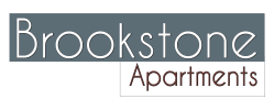 a logo that reads brooksstone apartments
