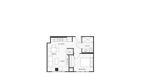 A2 Floorplan at Velaris Living Apartments, Denver, Colorado