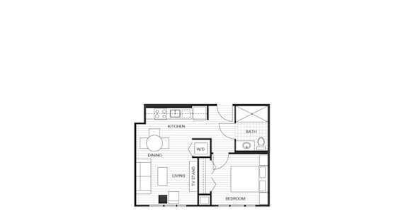 A2 Floorplan at Velaris Living Apartments, Denver, Colorado