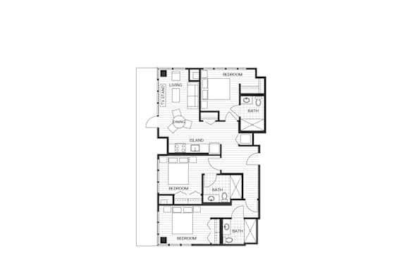 C4 Floorplan at Velaris Living Apartments, Denver, Colorado