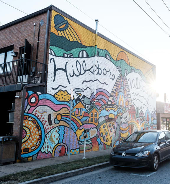 Hillsboro Village mural neighborhood