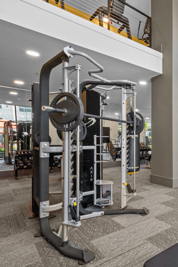 the gym at the preserve at polk apartments