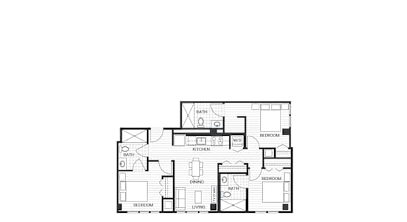 C1 Floorplan at Velaris Living Apartments, Colorado, 80205