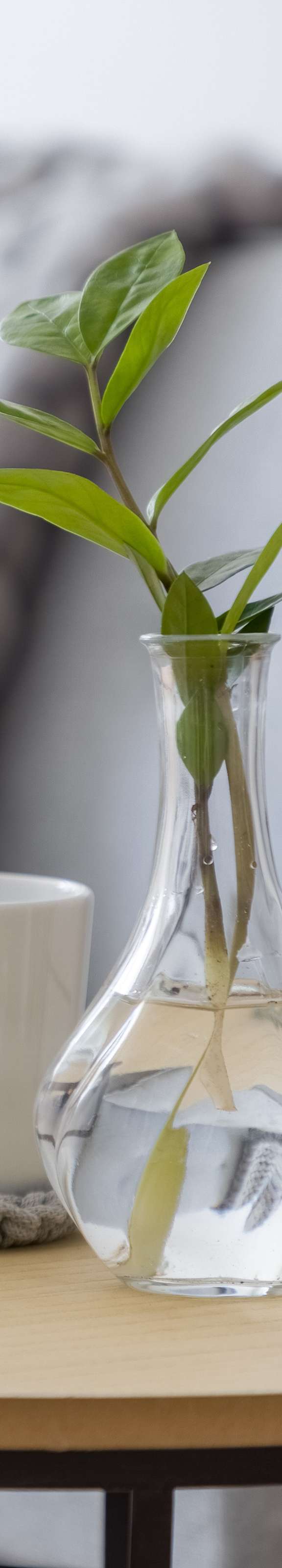 a flower in a vase on a table with candles