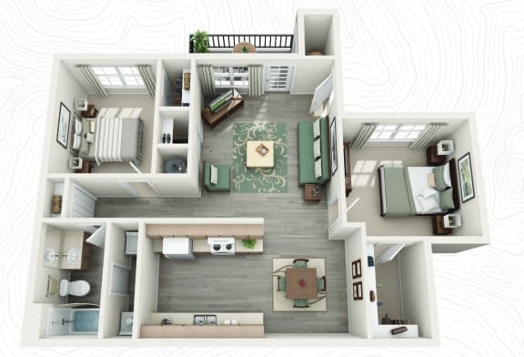 A_floor plan in northwest houston tx apartments