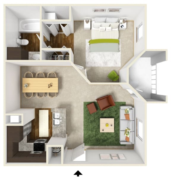 Paradise Falls floor plan  at The Falls, Raleigh, 27612