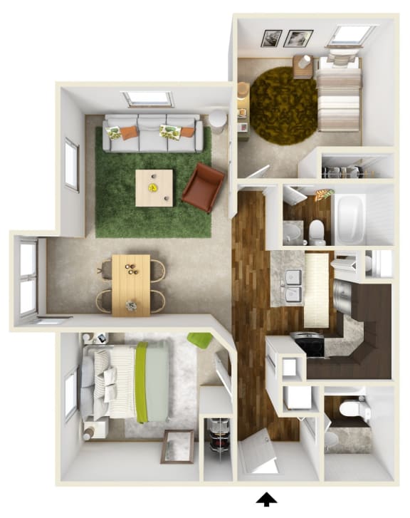 Cascade Falls floor plan  at The Falls, Raleigh, 27612