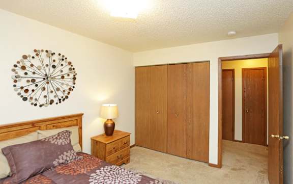 Bedroom Closets at Park Place Apartments, Coralville