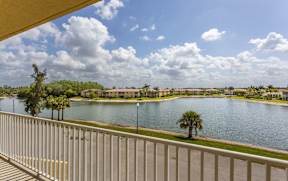View of lake area from patio