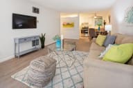 Decorated Living Room at Marine View Apartments, Alameda, CA
