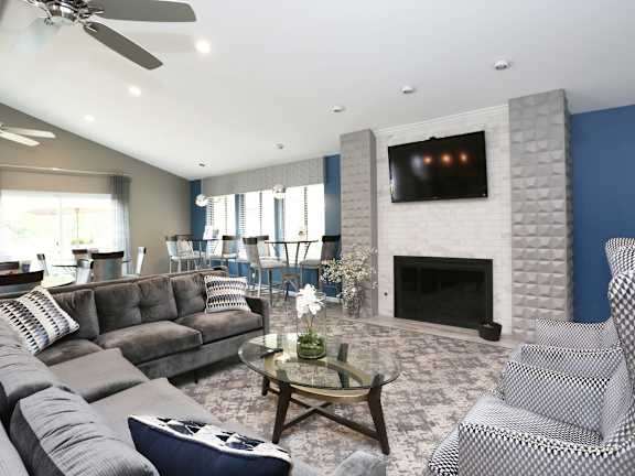 Resident Lounge at TLC Grand Apartments, Illinois, 60015