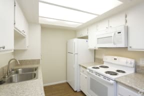 Kitchen remodeled with granite counter tops