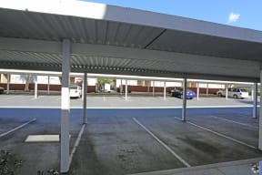 view of parking area