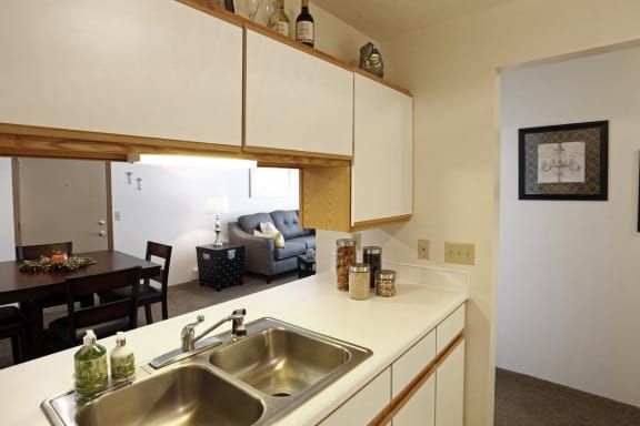 Kitchen Pass-thruat McClellan Estates III Apartments , Marshall, Michigan