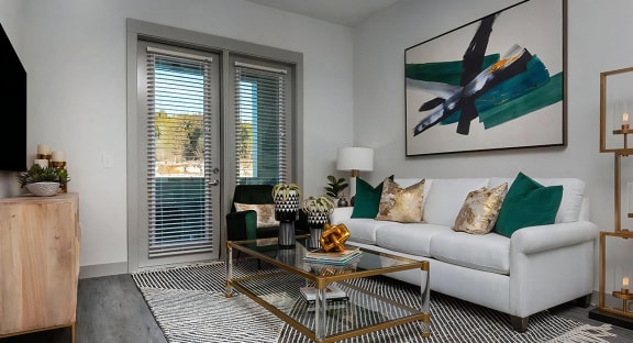Living Room with Patio Access