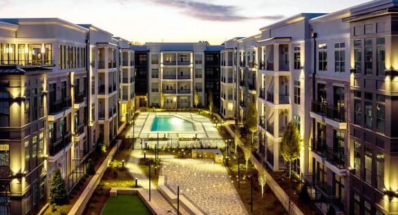View of Courtyard with Swimming Pool