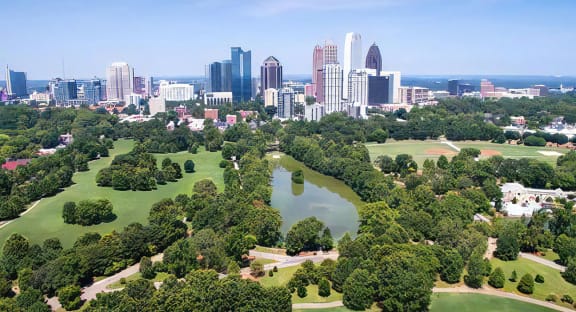 Piedmont Park and Downtown Atlanta