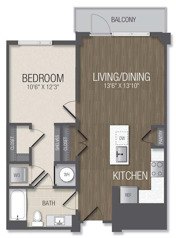 A12 Floor Plan A12 Floor Plan at The Metropolitan Downtown Columbia, Columbia, 21044