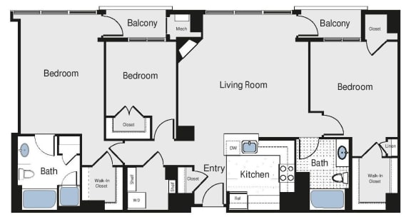 3 bedroom apartment rentals in arlington