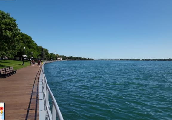 Beautiful Park Walkway at Dutton Estates, Michigan, 48079