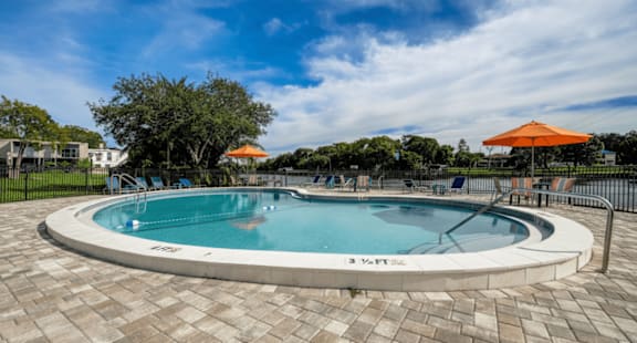 Outdoor Swimming Pool at The Residences at Soho Apartments, Tampa, Florida