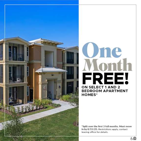 A promotional image for apartment homes offering up to $500 off move-in costs.