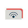 A white card with a blue Wi-Fi symbol on it at Cherrywood Apartments, D18 VY3V, DUBLIN 18